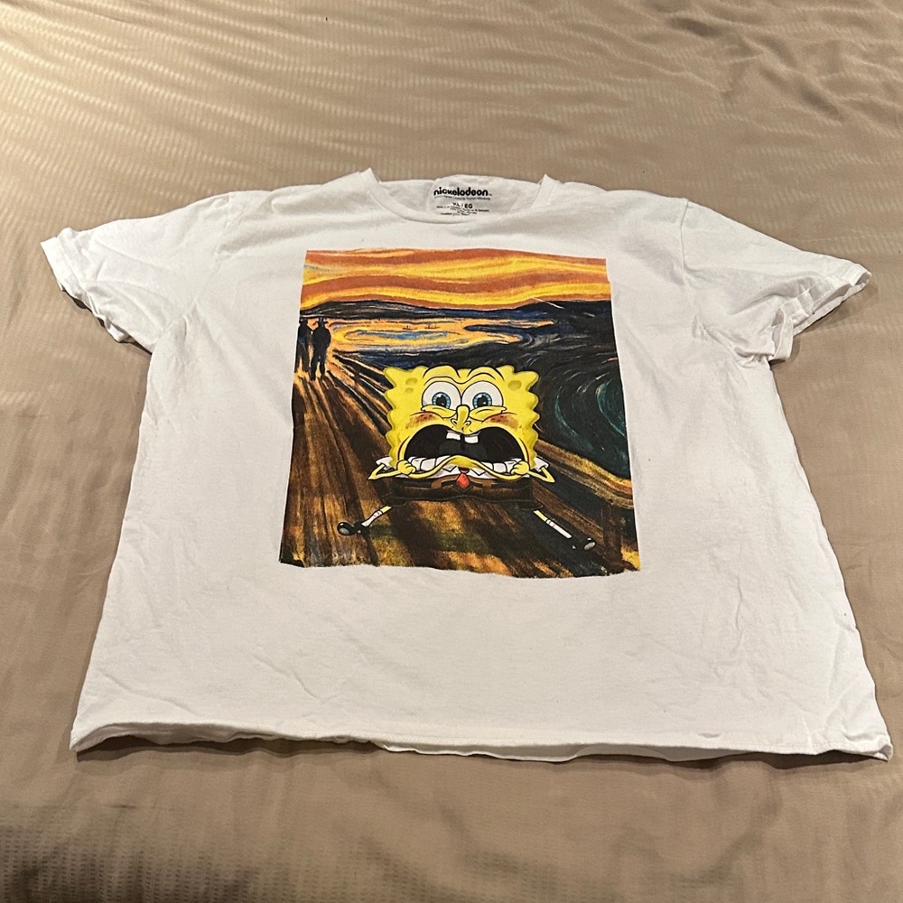Nickelodeon SpongeBob SquarePants “The Scream” t shirt.
